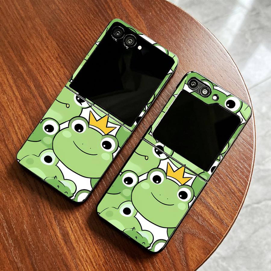 Phone Cases Z Fold 4 - غطاء هاتف بتصميم الضفدع يغطي الجهاز