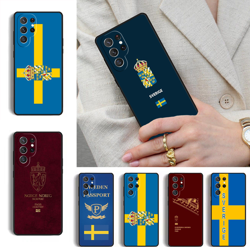 Phone Cases Sweden - جراب هاتف بتصميم جواز السفر السويدي