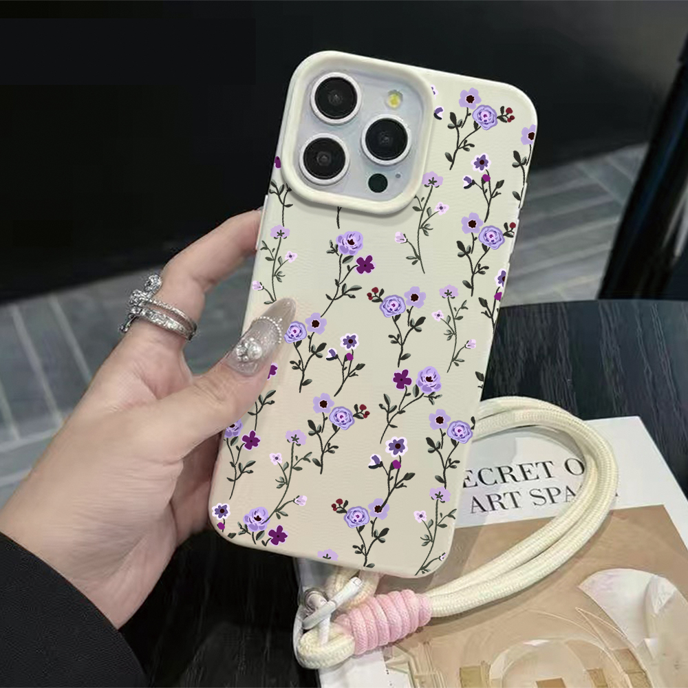 Phone Cases Leather - غطاء هاتف سيليكون غير لامع بتصميم