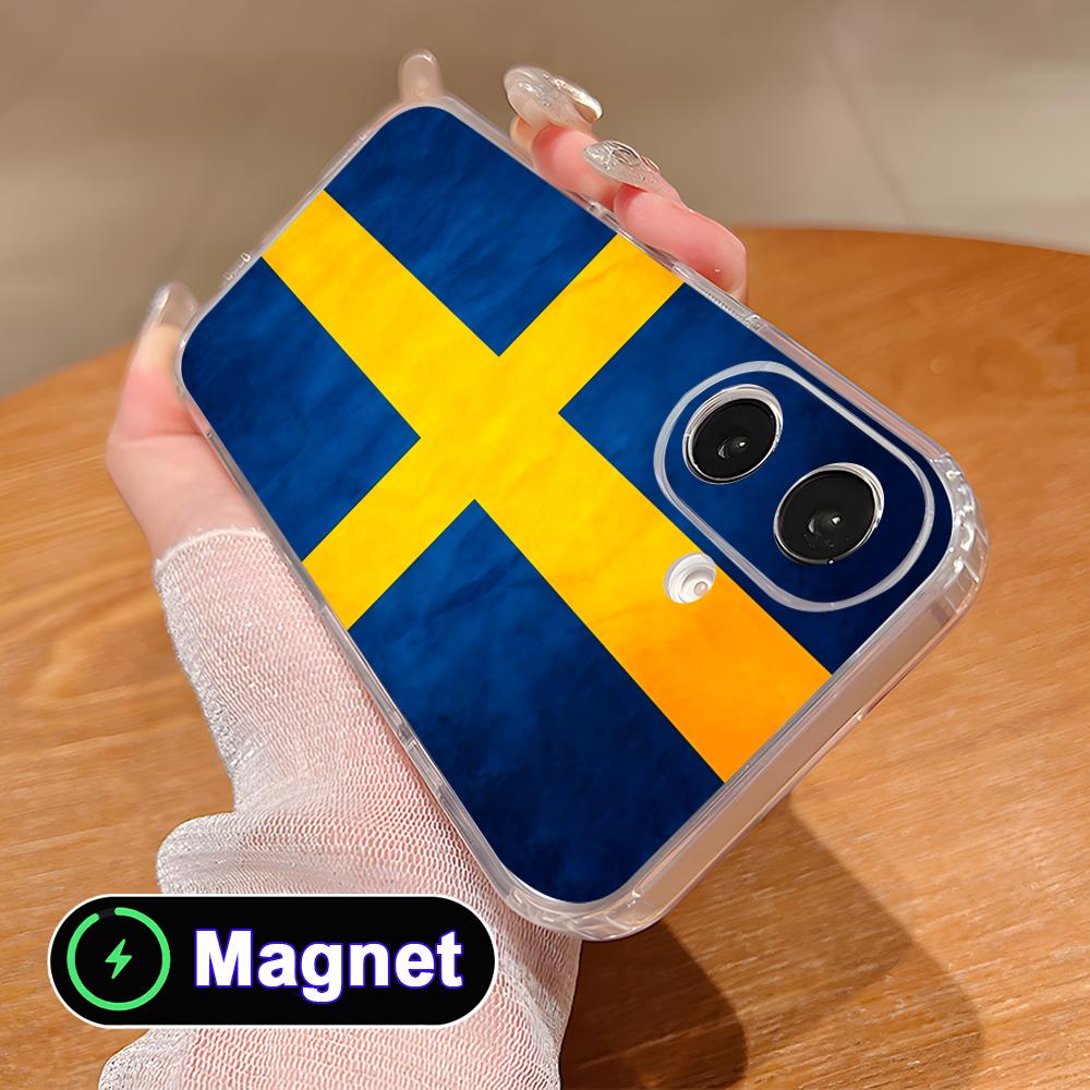 Phone Cases Sweden - غطاء هاتف بتصميم علم السويد لأجهزة