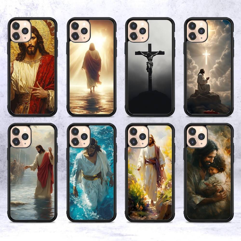 Phone Cases Jesus - غطاء حماية للهاتف مضاد للصدمات من