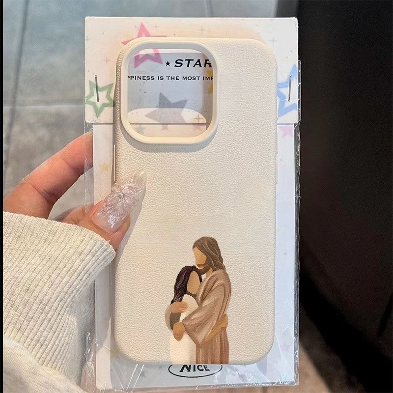 Phone Cases Jesus - جراب هاتف يسوع احتضان الحب نمط