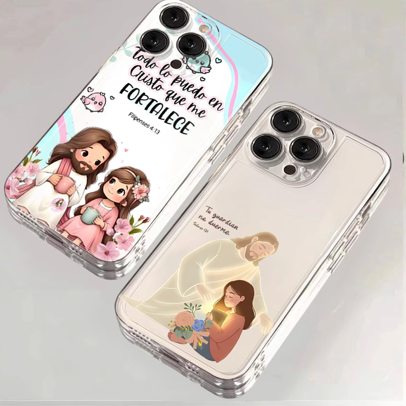 Phone Cases Jesus - الكرتون يسوع وأنا الكتاب المقدس الآية