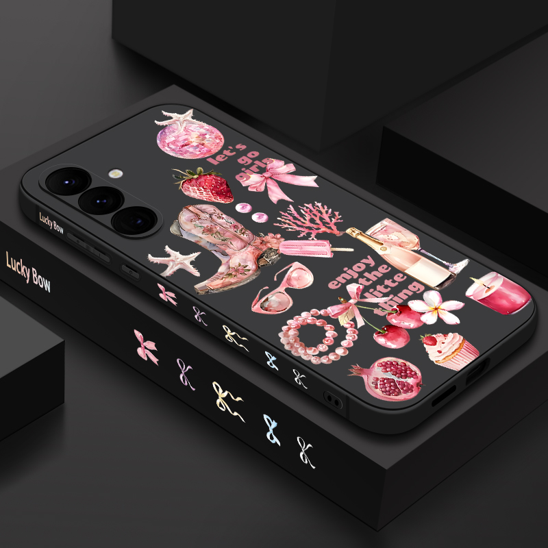 Phone Cases Cherry - غطاء هاتف بنمط الفراولة والكرز لهواتف
