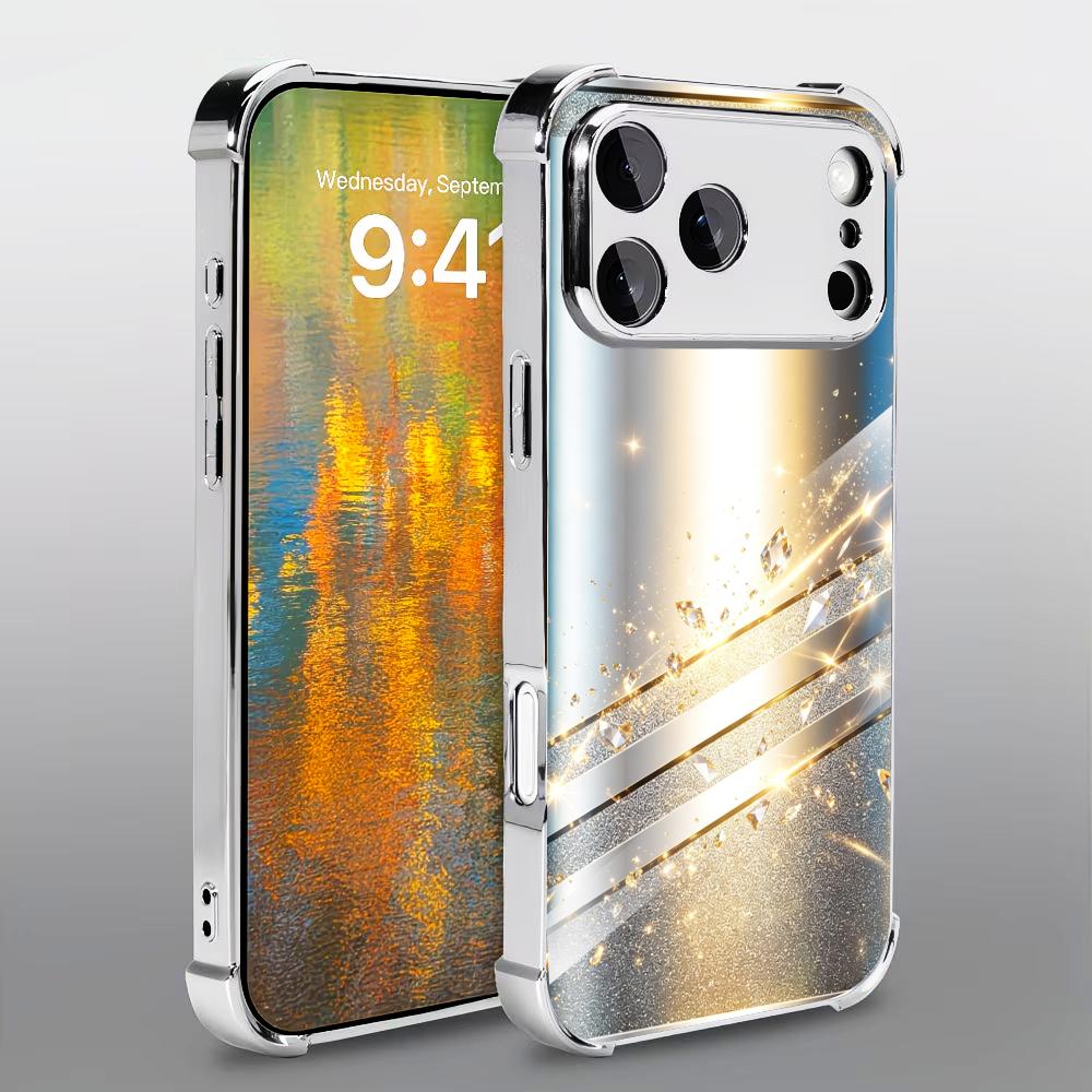 Phone Cases Rhode - غطاء هاتف فاخر من الزجاج الفضي