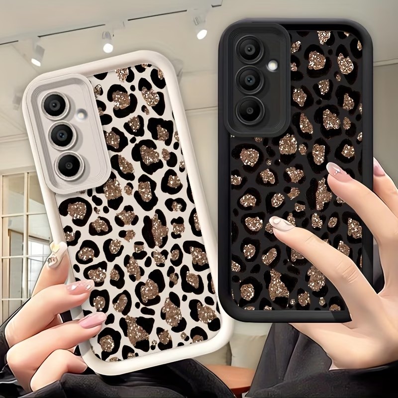 Phone Cases Leopard Print - غطاء هاتف سيليكون بطبعة جلد الفهد