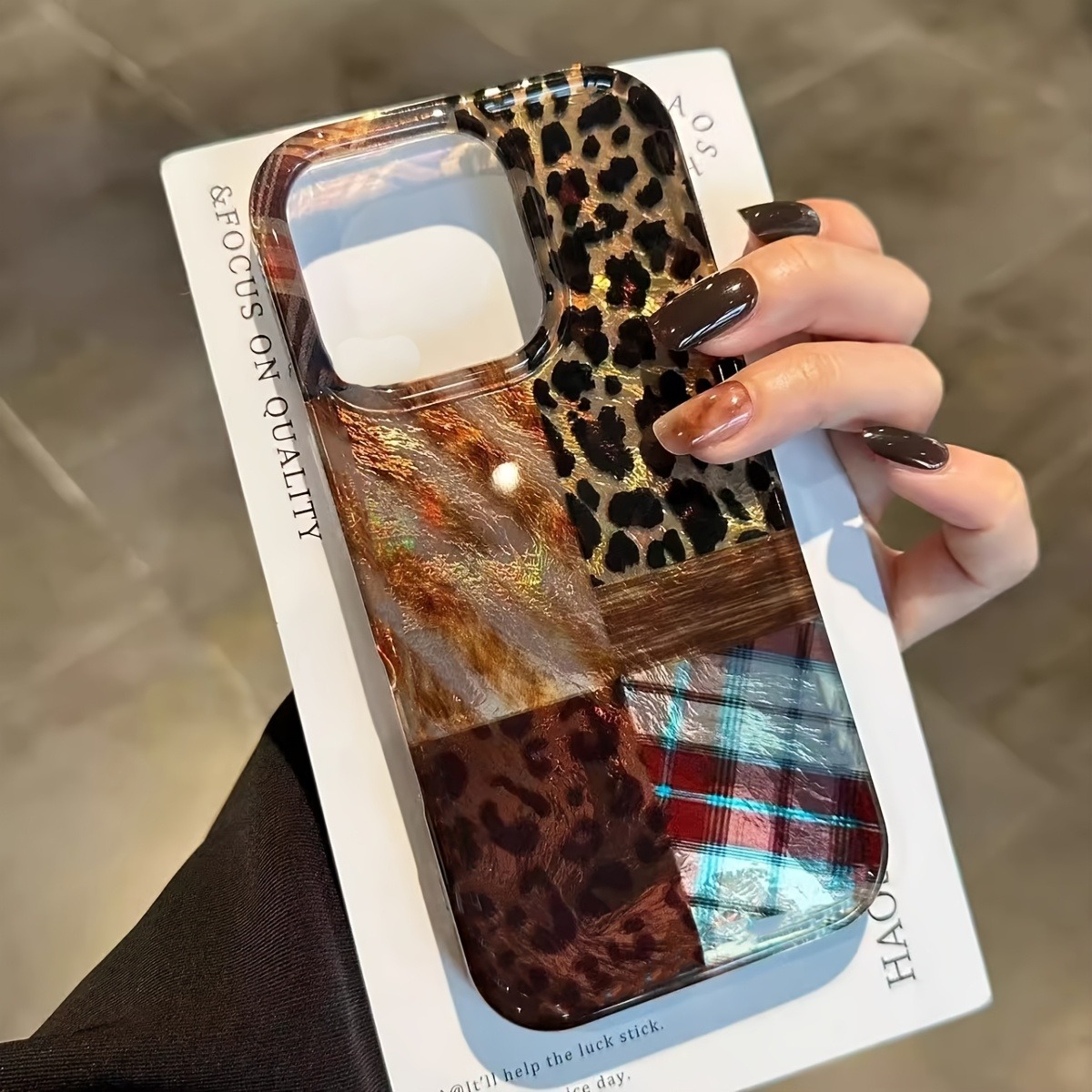 Phone Cases Leopard Print - الراقية ليوبارد طباعة و Tinfoil تصميم