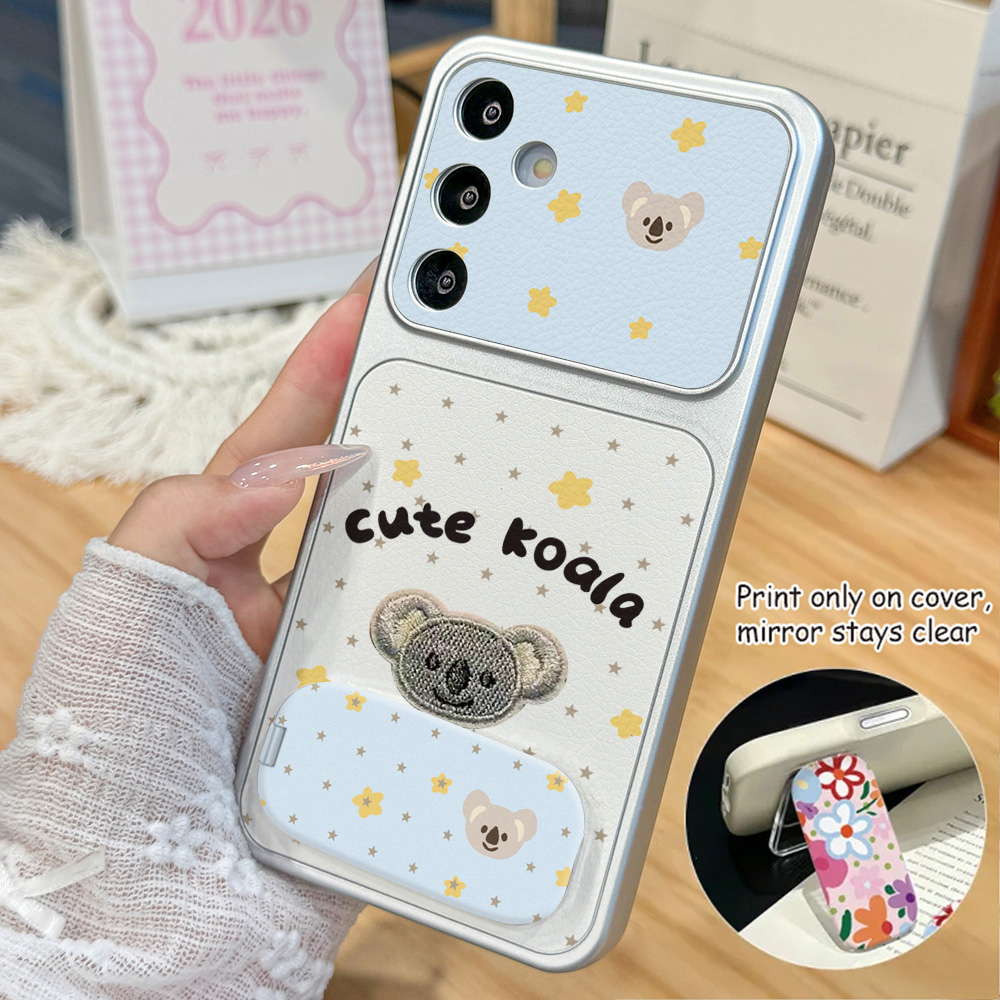 Phone Cases Leather - جراب هاتف جلدي بتصميم كوالا لطيف
