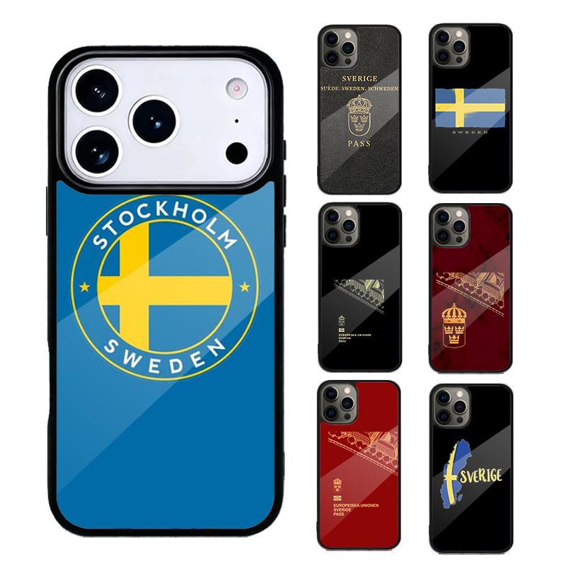 Phone Cases Sweden - جراب هاتف بتصميم جواز السفر السويدي