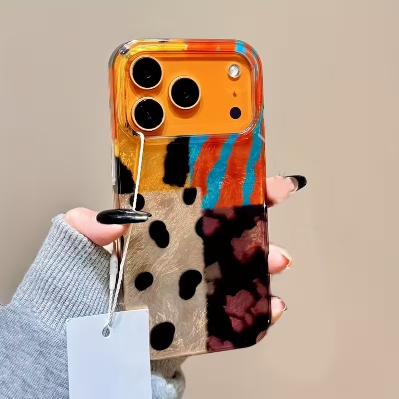 Phone Cases Zebra - غطاء هاتف بتصميم مخطط ملون مع