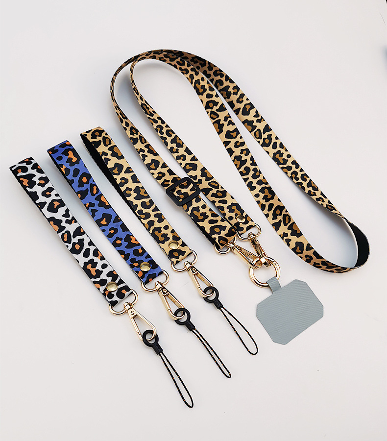 Phone Cases Leopard Print - الهاتف المحمول الحبل طباعة الظهر معلقة