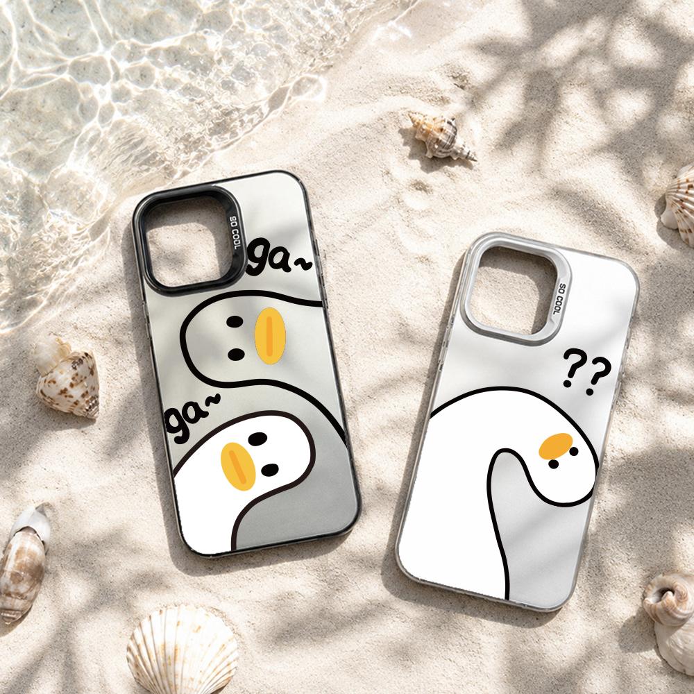 Phone Cases Big W - غطاء هاتف على شكل بطة بيضاء