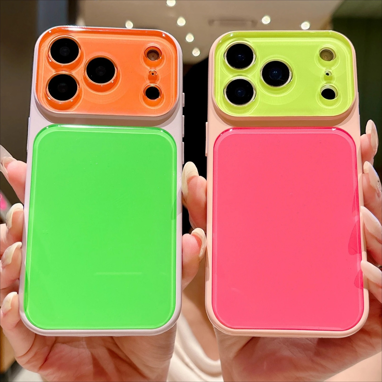 Phone Cases Vogue - جراب هاتف بتصميم كتل الألوان لهاتف