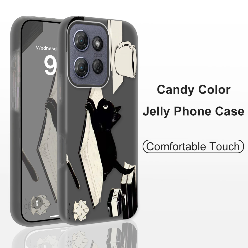 Phone Cases Motorola Edge 2025 - جراب هاتف بتصميم قطة كاريزماتي لهواتف