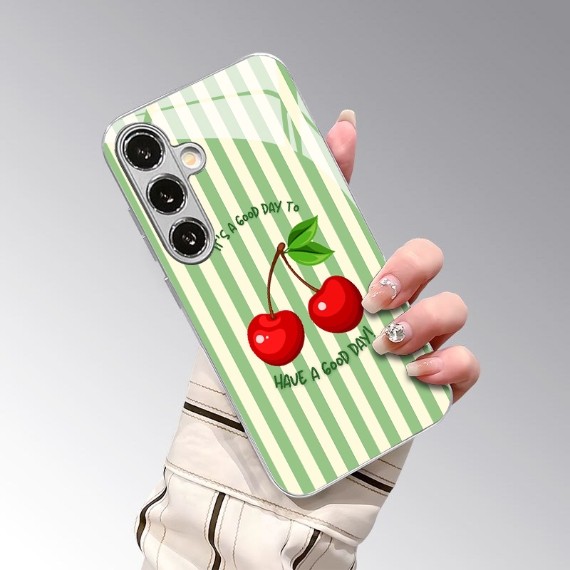 غطاء هاتف بنمط خطوط الكرز ثنائ - مراجعة Phone Cases Cherry وسعره
