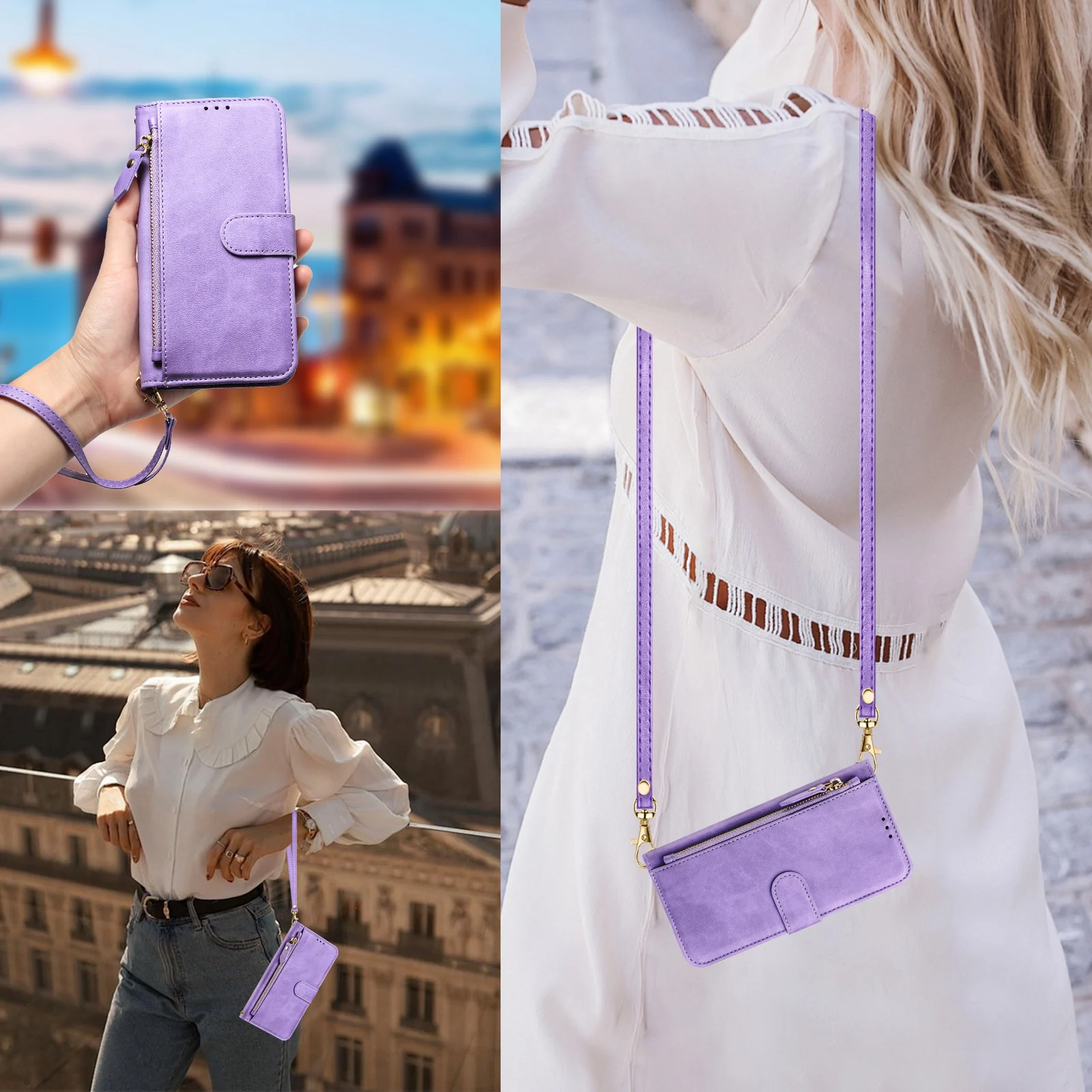 حافظة جلدية بسحاب وفتحات بطاقا - مراجعة Flip Leather Case وسعره