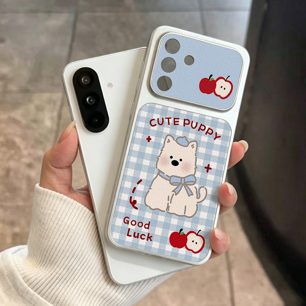 جراب هاتف بنمط كلب أزرق كاروها - مراجعة Phone Cases Leather وسعره