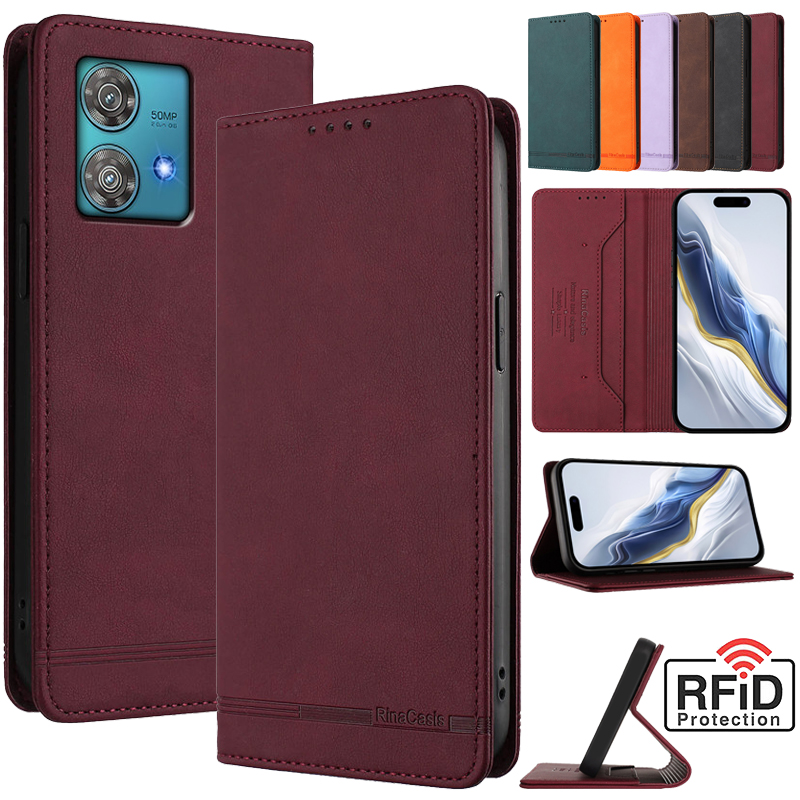 حافظة جلدية ريترو مضادة للسرقة - مراجعة Phone Cases Motorola Edge 2025 وسعره