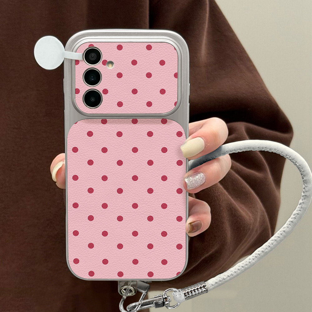 جراب هاتف جلدي ناعم بنقاط ملون - مراجعة Phone Cases Leather وسعره