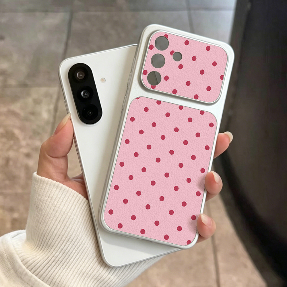 جراب هاتف جلدي ناعم بنقاط ملون - مراجعة Phone Cases Leather وسعره