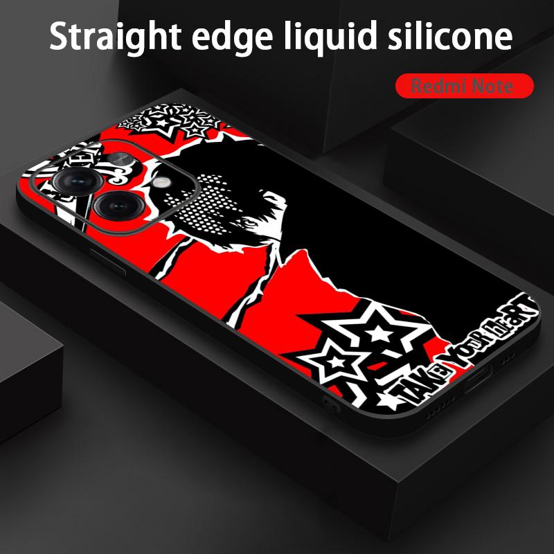 جراب هاتف أسود ناعم بتصميم ملص - مراجعة Phone Cases Redmi وسعره