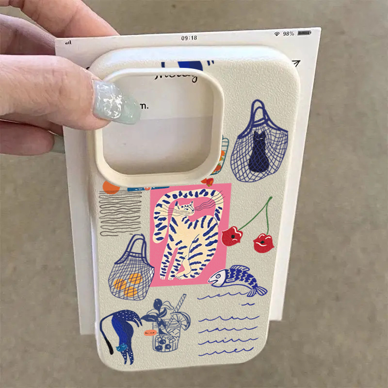 جرابات هاتف جديدة بتصميم قطة ا - مراجعة Phone Cases Cherry وسعره
