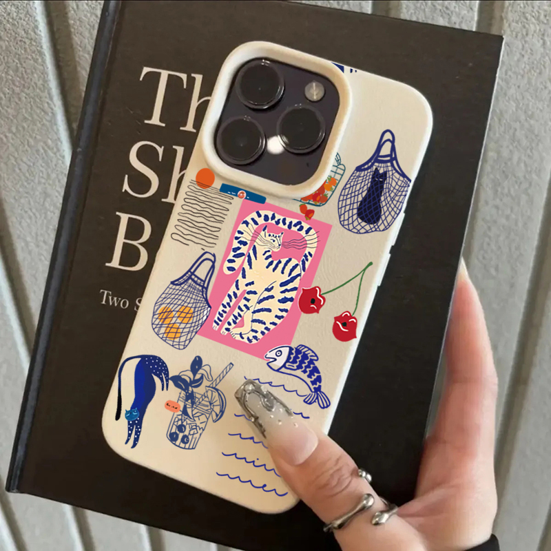 جرابات هاتف جديدة بتصميم قطة ا - مراجعة Phone Cases Cherry وسعره