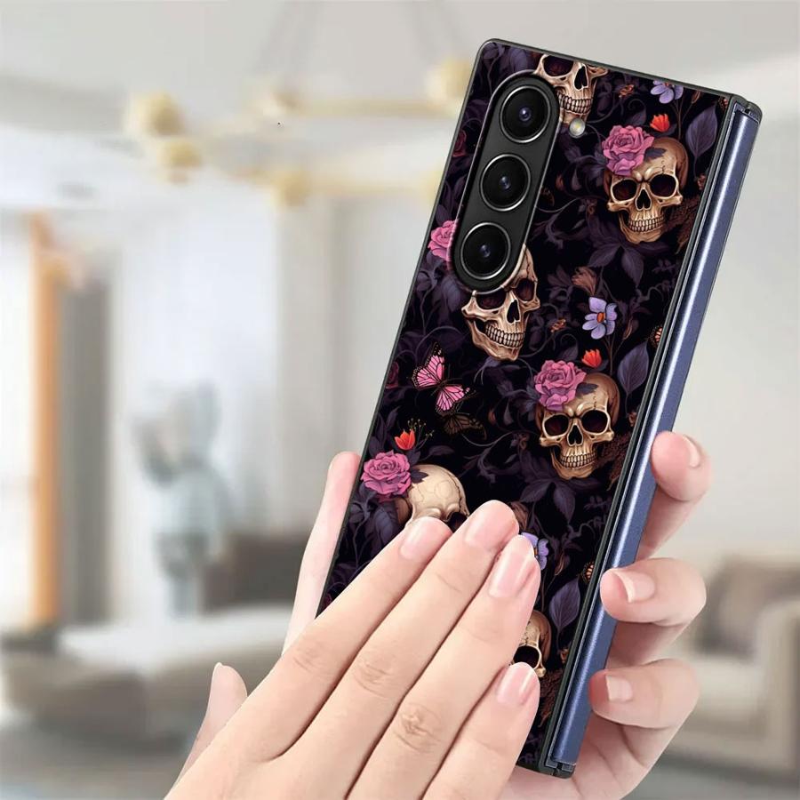 حافظة فنية على شكل جمجمة لهاتف - مراجعة Phone Cases Z Fold 4 وسعره