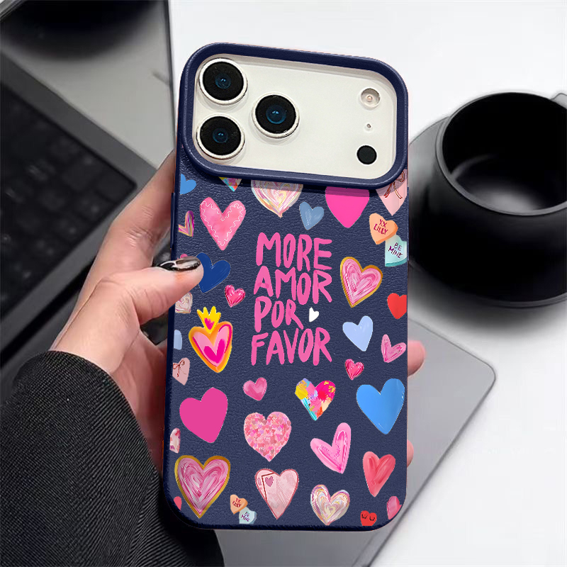 غطاء هاتف ناعم بطباعة قلوب لآي - مراجعة Phone Cases Leather وسعره