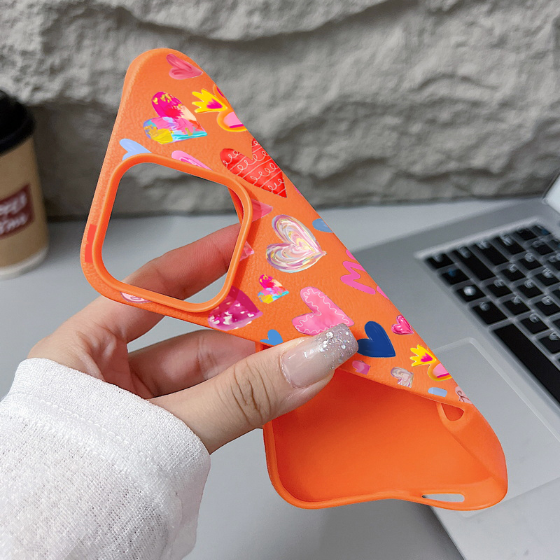 غطاء هاتف ناعم بطباعة قلوب لآي - مراجعة Phone Cases Leather وسعره