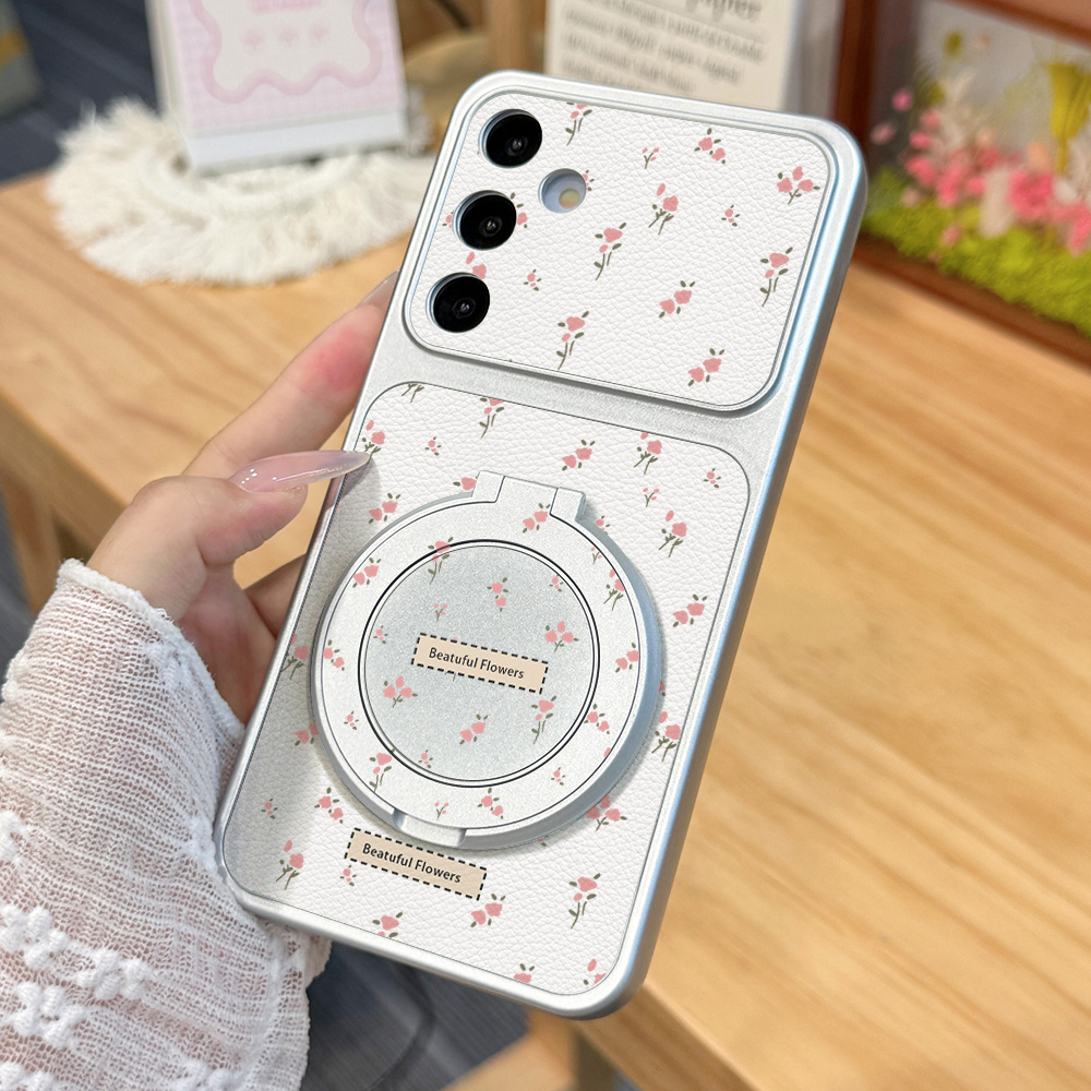 غطاء هاتف زهري وردي لطيف لسامس - مراجعة Phone Cases Leather وسعره