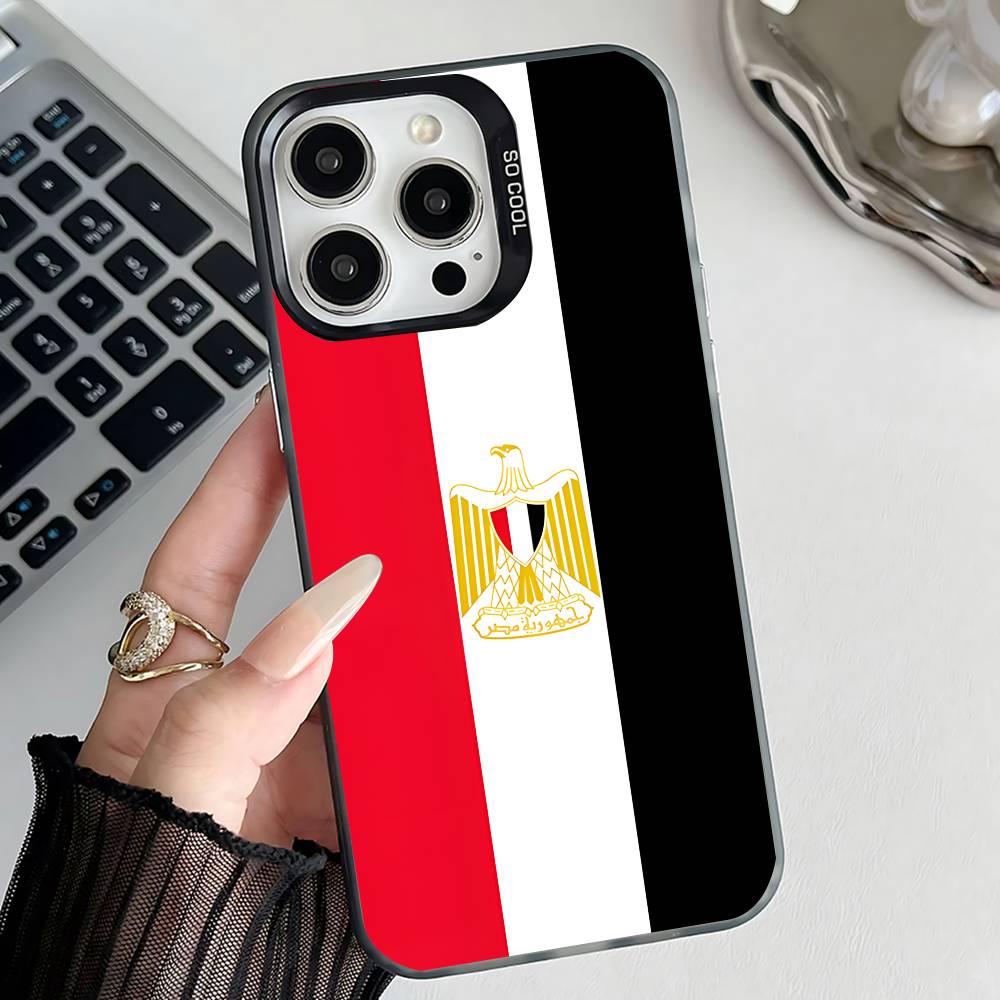 جراب هاتف أسود بتصميم علم مصر  - مراجعة Phone Cases Egypt وسعره