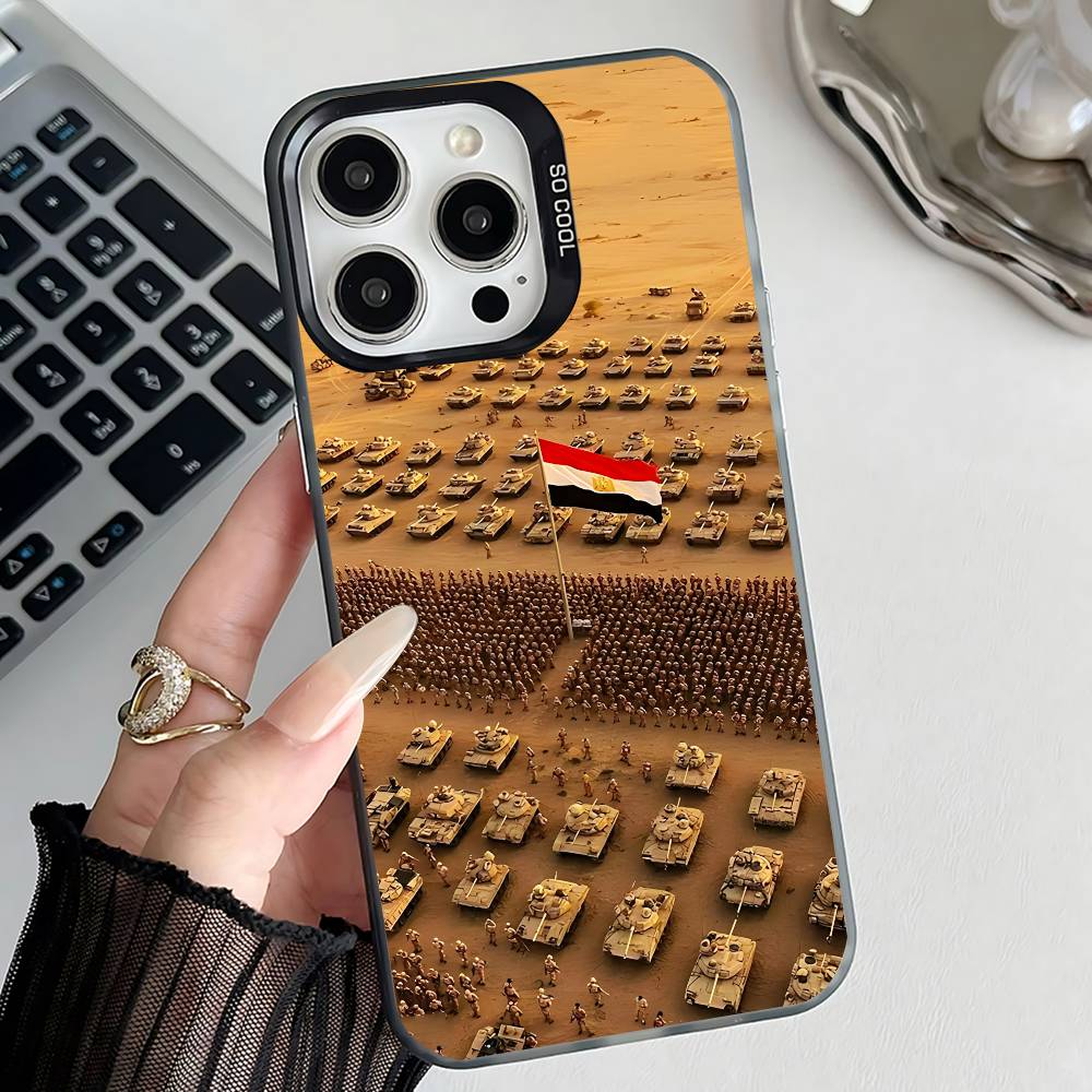 جراب هاتف أسود بتصميم علم مصر  - مراجعة Phone Cases Egypt وسعره