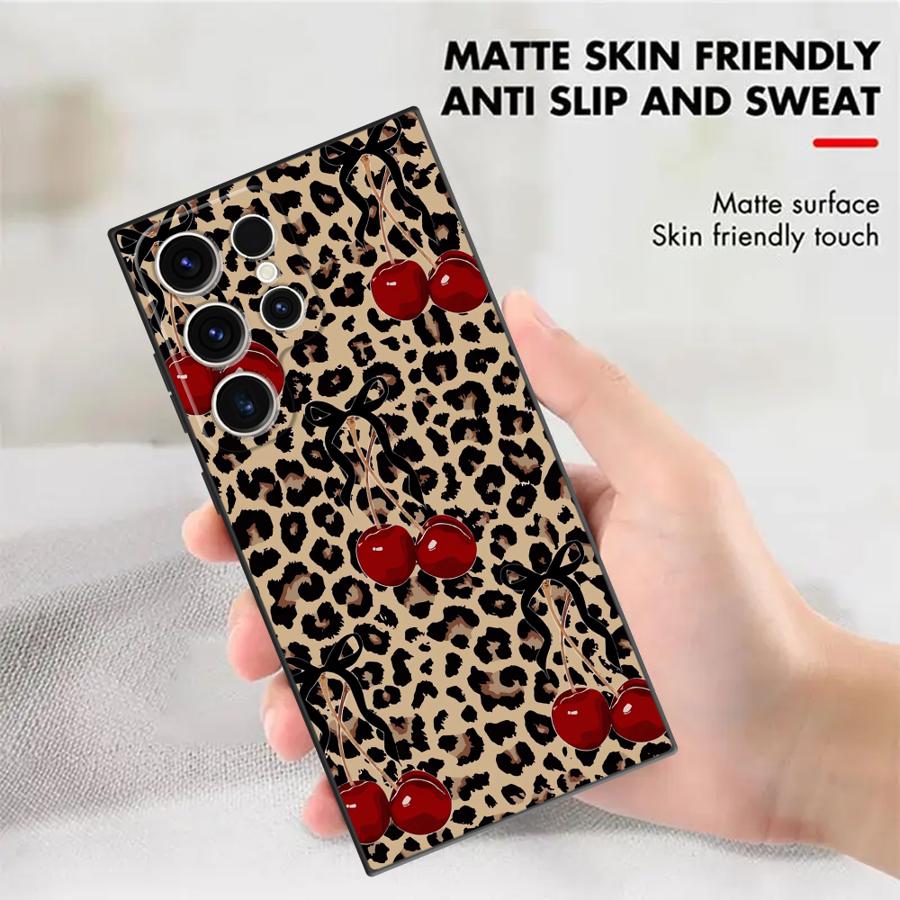 غطاء هاتف بنمط الفهد والكرز له - مراجعة Phone Cases Cherry وسعره