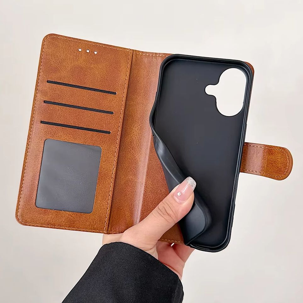 حافظة هاتف جلد PU قابلة للطي ب - مراجعة Flip Leather Case وسعره