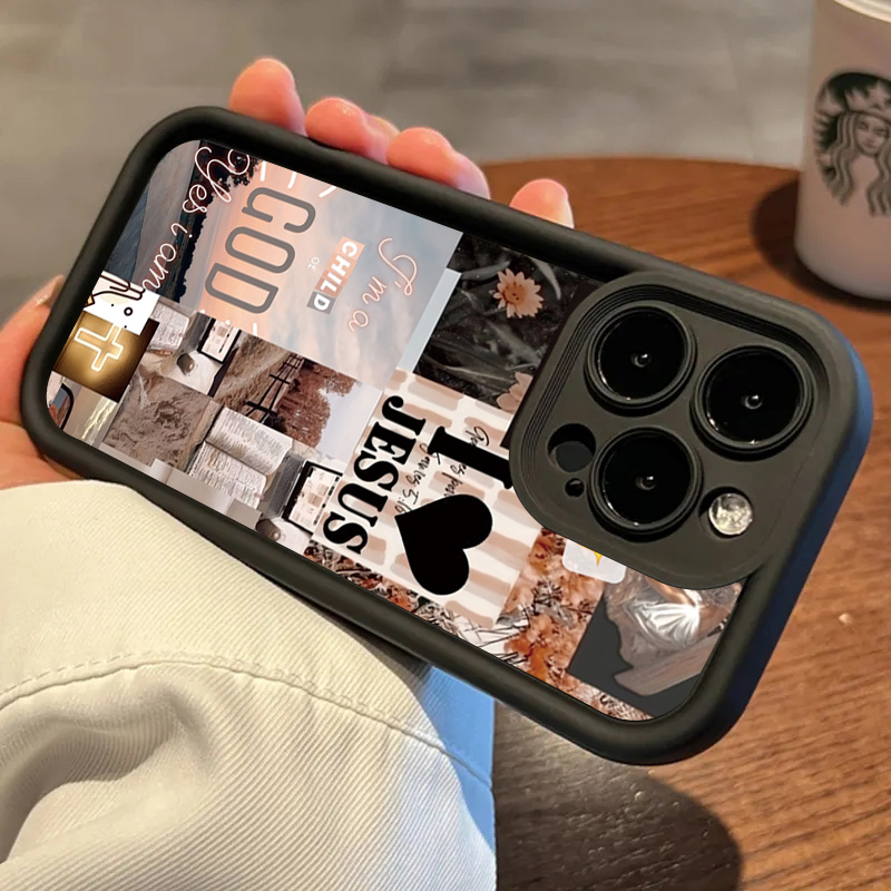 يسوع الكولاج نمط سميكة للصدمات - مراجعة Phone Cases Jesus وسعره