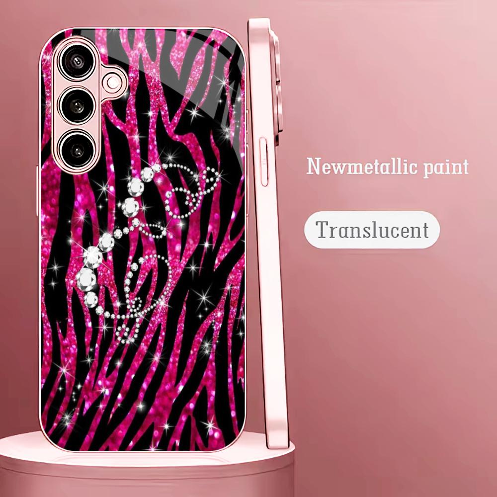 غطاء هاتف زجاجي وردي بنمط حمار - مراجعة Phone Cases Zebra وسعره