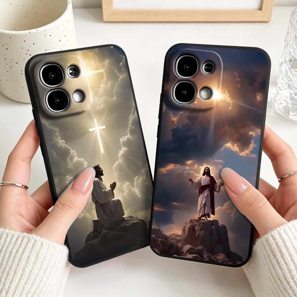 غطاء هاتف أسود بنمط الصليب وال - مراجعة Phone Cases Jesus وسعره