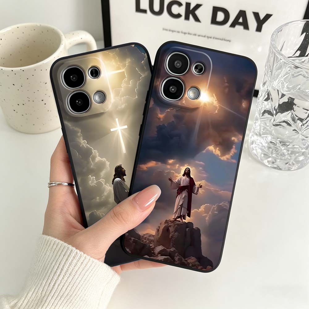 غطاء هاتف أسود بنمط الصليب وال - مراجعة Phone Cases Jesus وسعره