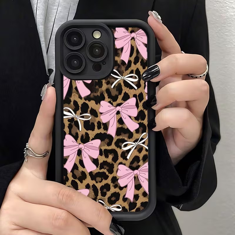 غطاء هاتف بنقشة الفهد مع فيونك - مراجعة Phone Cases Leopard Print وسعره