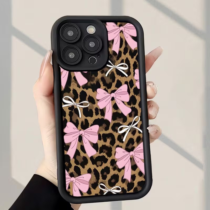 غطاء هاتف بنقشة الفهد مع فيونك - مراجعة Phone Cases Leopard Print وسعره