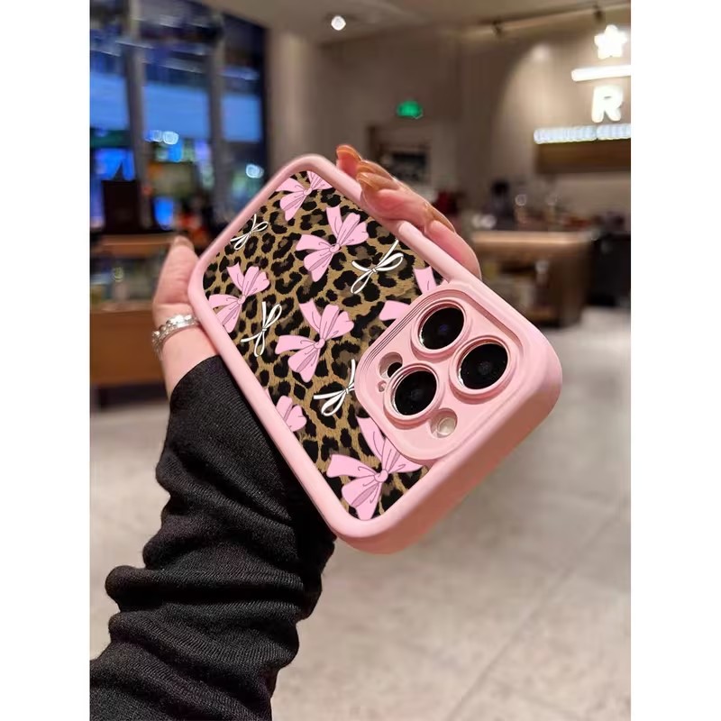غطاء هاتف بنقشة الفهد مع فيونك - مراجعة Phone Cases Leopard Print وسعره