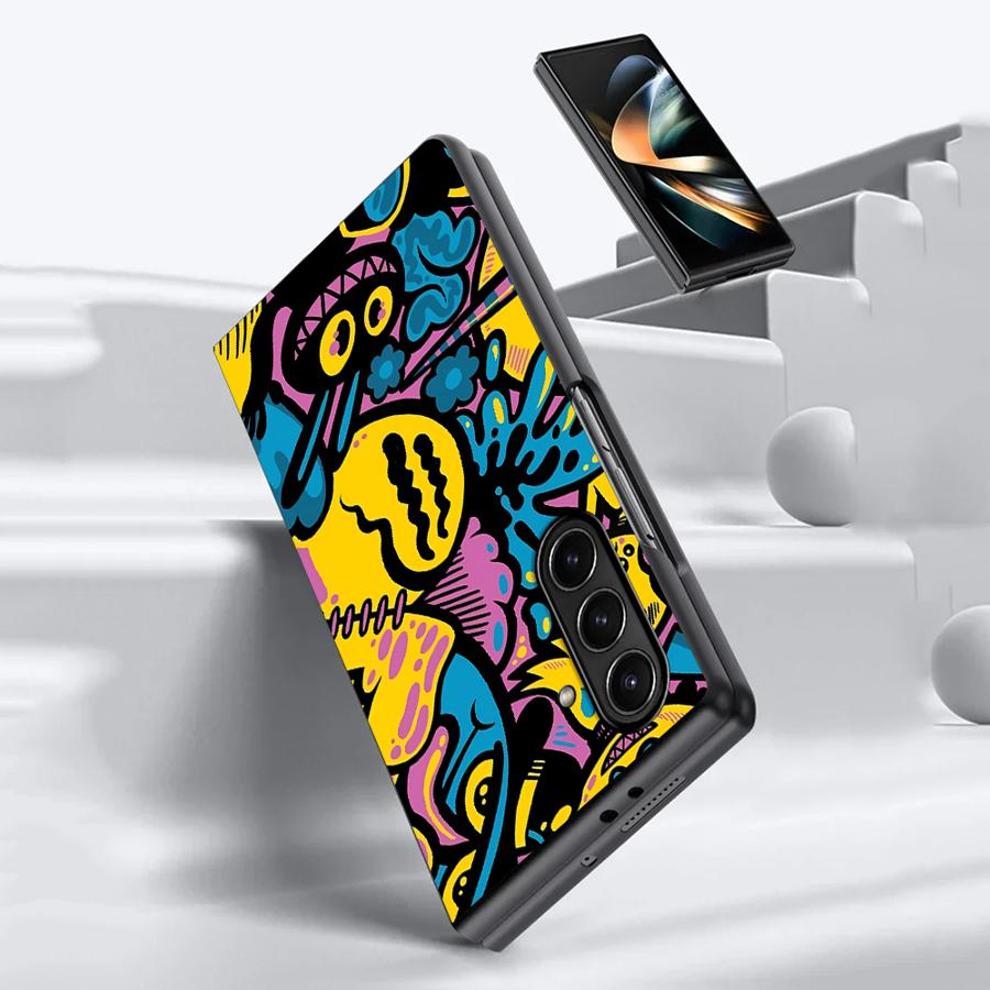 حافظة بتصميم جرافيتي كرتونية ل - مراجعة Phone Cases Z Fold 4 وسعره
