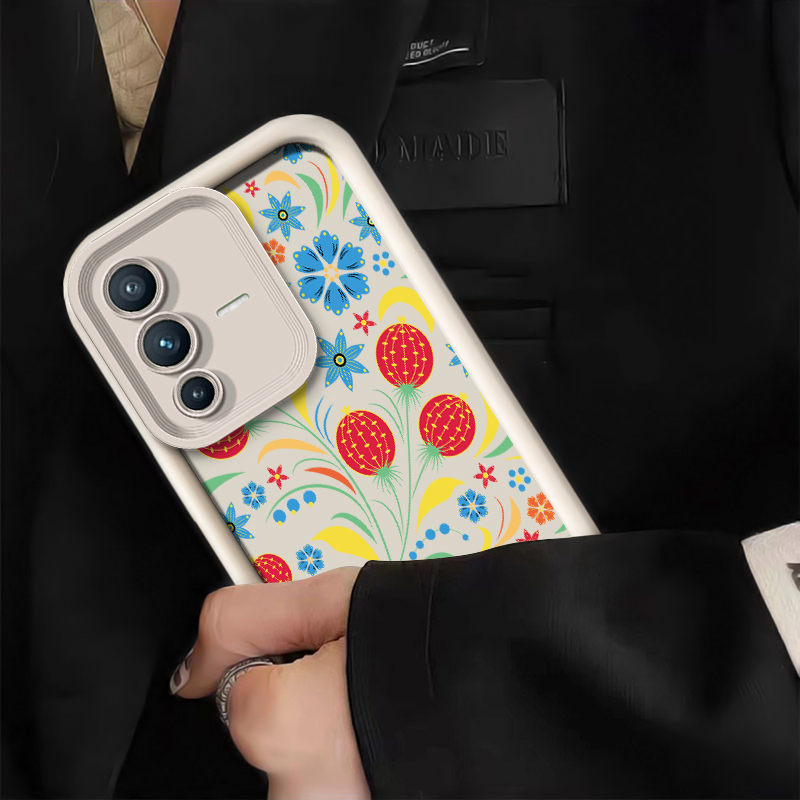 غطاء هاتف مزين بالزهور لـ Vivo - مراجعة Vivo V40 وسعره