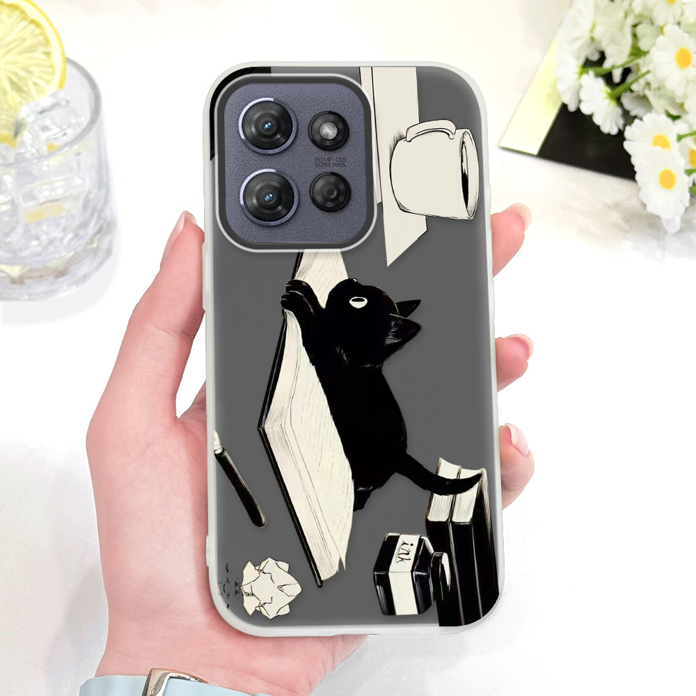 جراب هاتف بتصميم قطة كاريزماتي - مراجعة Phone Cases Motorola Edge 2025 وسعره